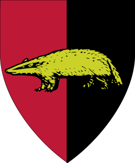 heraldic device for Badger the Humble